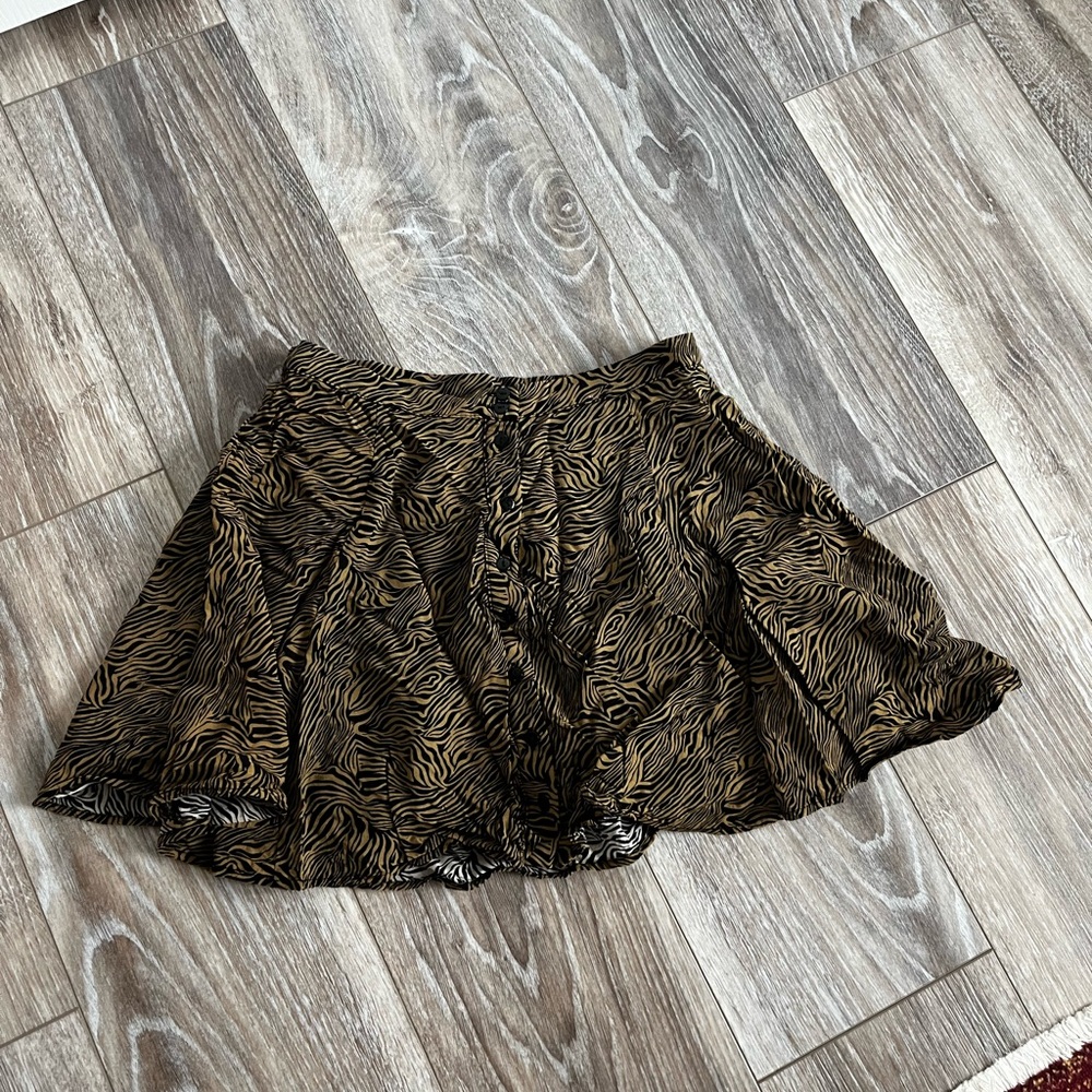 Urban Outfitters Zebra Print Mini Skirt